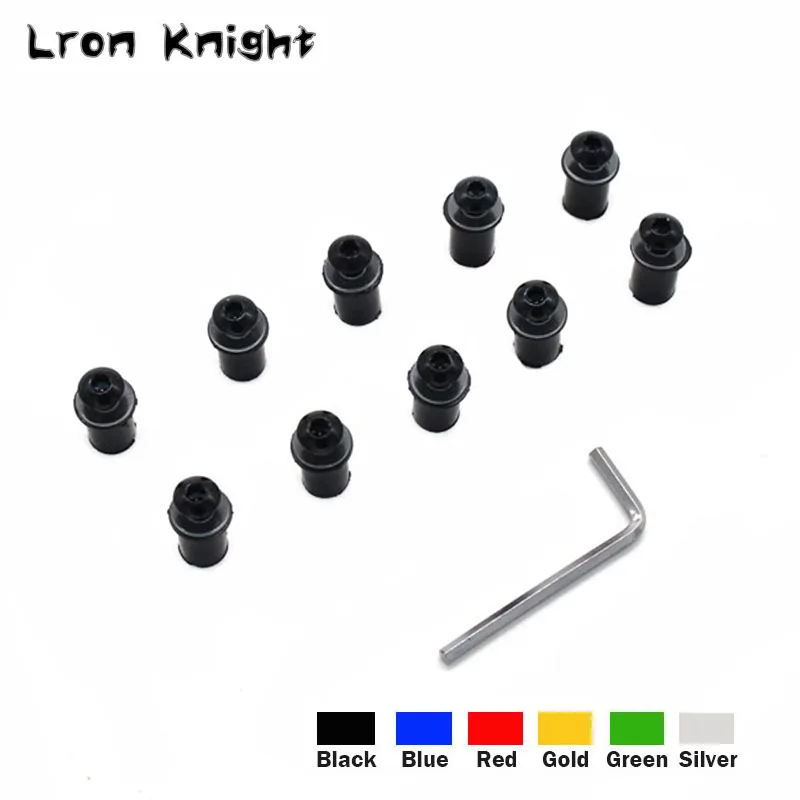 

For BMW S1000RR S1000R HP4 S1000XR S1000 RR S1000 XR Rninet F800GS Motorcycle Windshield Bolts Screw Nut Fastener Kit 5mm 10PCS
