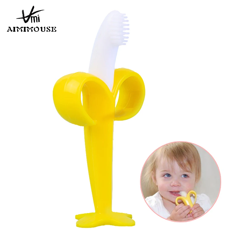 Baby Toothbrush Silicone Tooth Brush Baby Children Dental Oral Care Baby Training Toothbrush Infant Rubber Cleaning Baby Brush