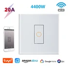 Умный автоматический выключатель для электрического водонагревателя, бойлера, кондиционера, работает с Google Home Alexa, 20 А, 4400 Вт