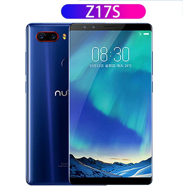 Nubia Z17S телефон 5,73 дюймов zte Nubia Z17 S мобильный телефон с 4 камерами 2040x1080 полноэкранный четырехъядерный Snapdragon 835