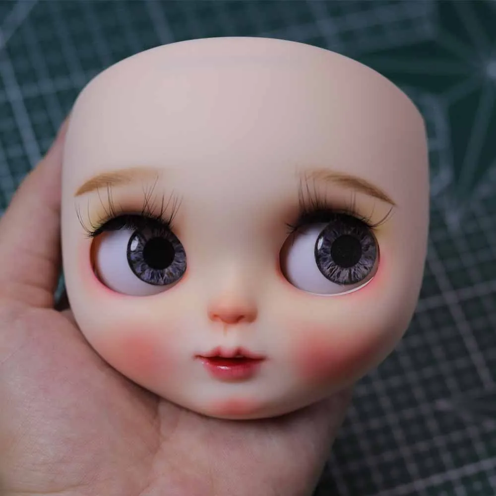 

Blyth Doll Face Plate for diy your blyth makeup Including Back Plate customization doll Nude blyth white skin 11.20.43