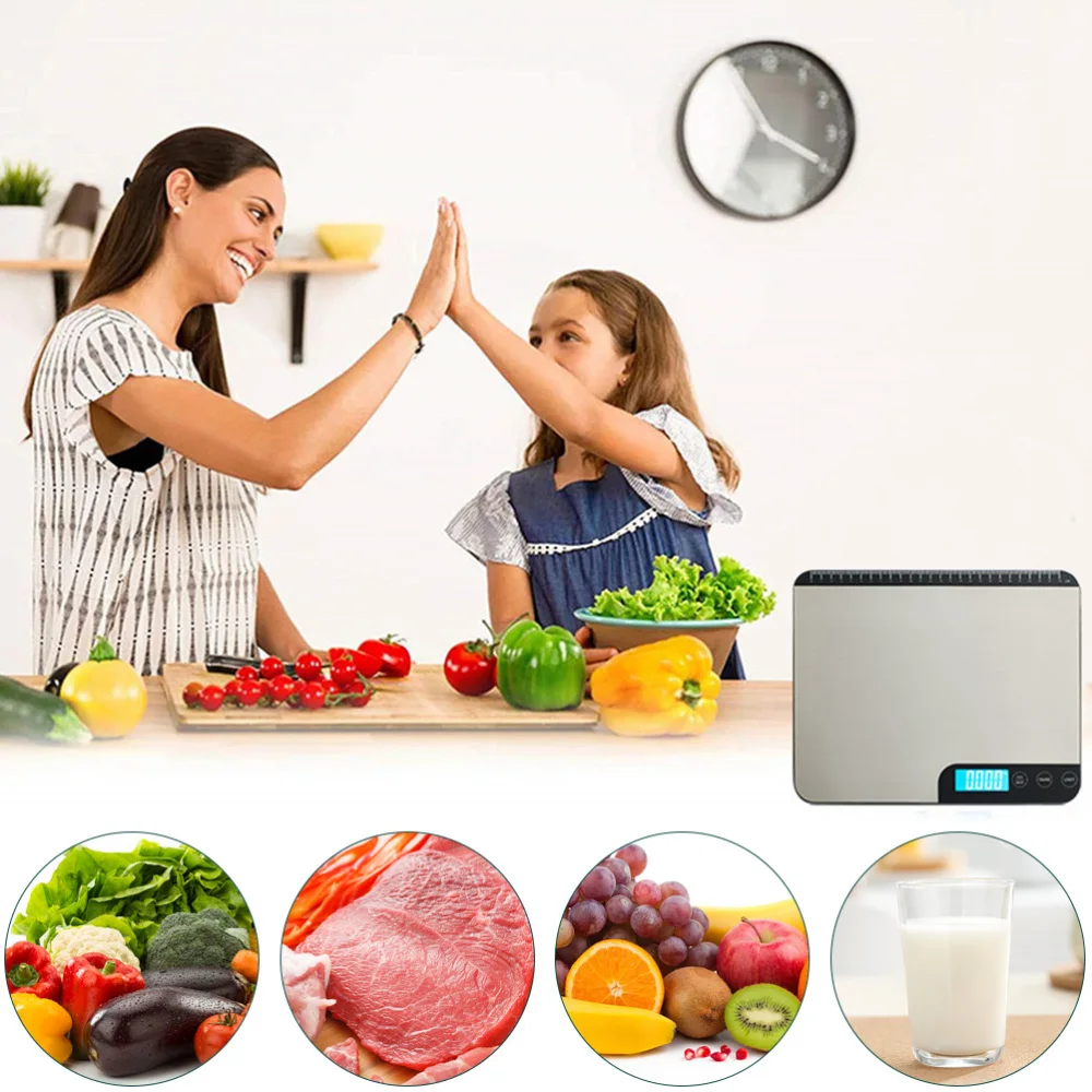 

1Pc Kitchen Food Scale Digital Wireless Smart Food Scale Weight Loss Scale
