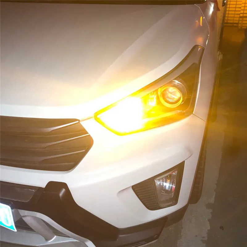 

Amber Yellow 3156 3056 P27W LED Turn Signal Light Blinker Bulbs - Error Free Canbus - Anti Hyper Flash for BMW