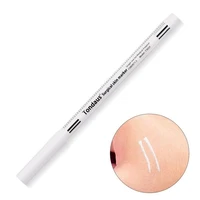 1pcs white surgical eyebrow tattoo skin marker pen scribe tools microblading accessories tattoo marker pen permanent makeup