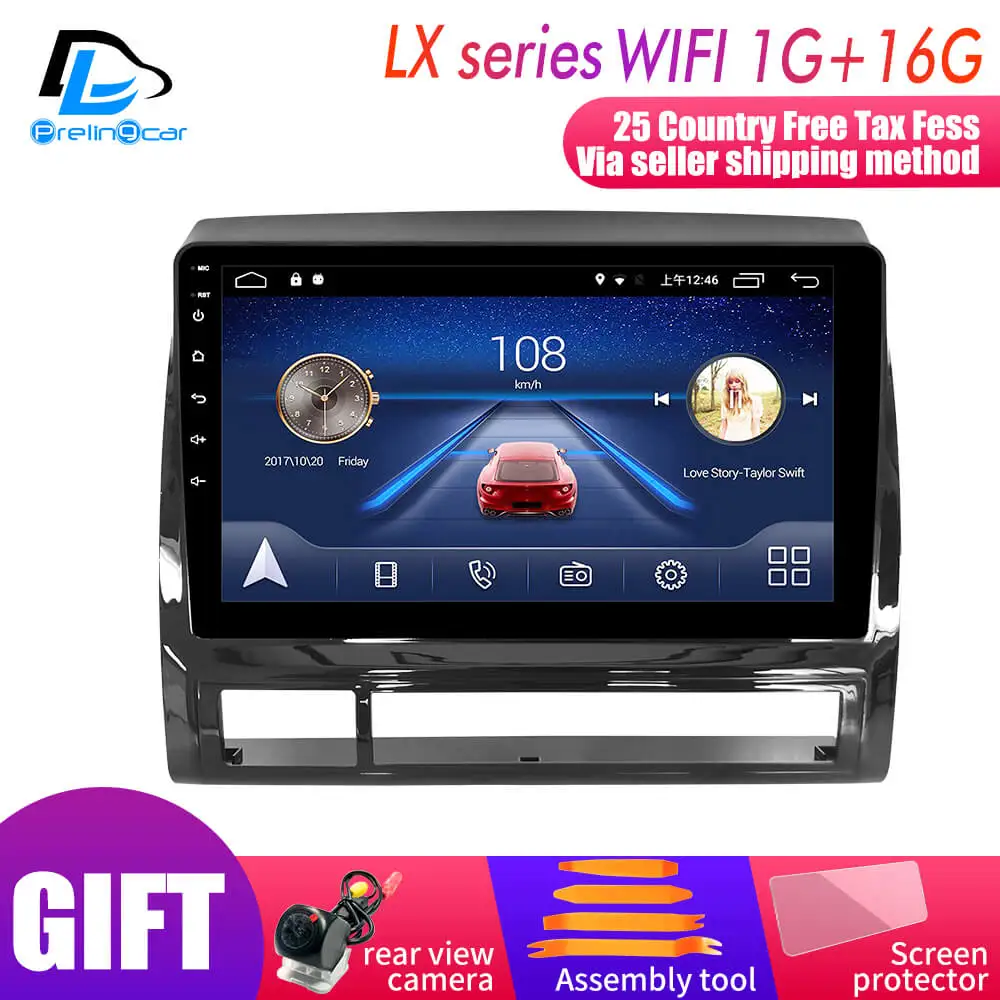 Android 9,0 автомобильный DVD gps стерео аудио навигационная система для Тойота Такома/HILUX 2005-2013 лет радио плеер - Цвет: LX player 1G16G