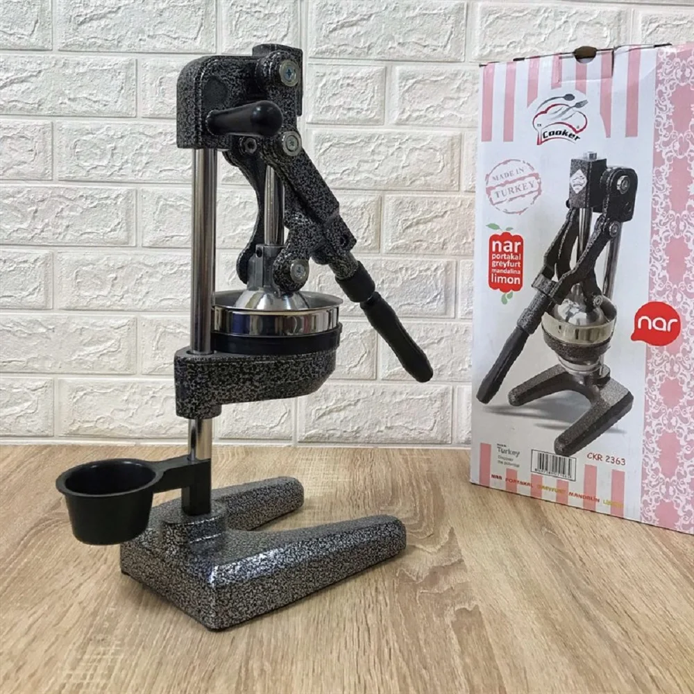 

Stainless Steel Squeeze Citrus Fruits Juicer Orange Lemon Pomegranate Manual Hand Pressing Machine Home Tools with Cup Healthy