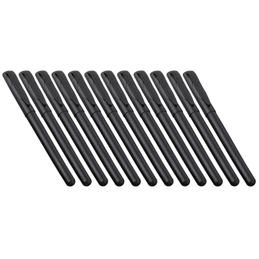 

100pcs Business Signature Pen Empty Holders Office Accessories (Black)