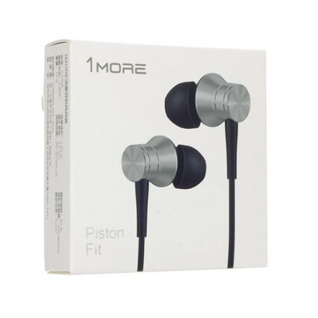 Наушники 1MORE Piston Fit In-Ear E1009 Silver проводные/вставные/20-20000 Гц/32 Ом/100 дБ/с микрофоном/Mini