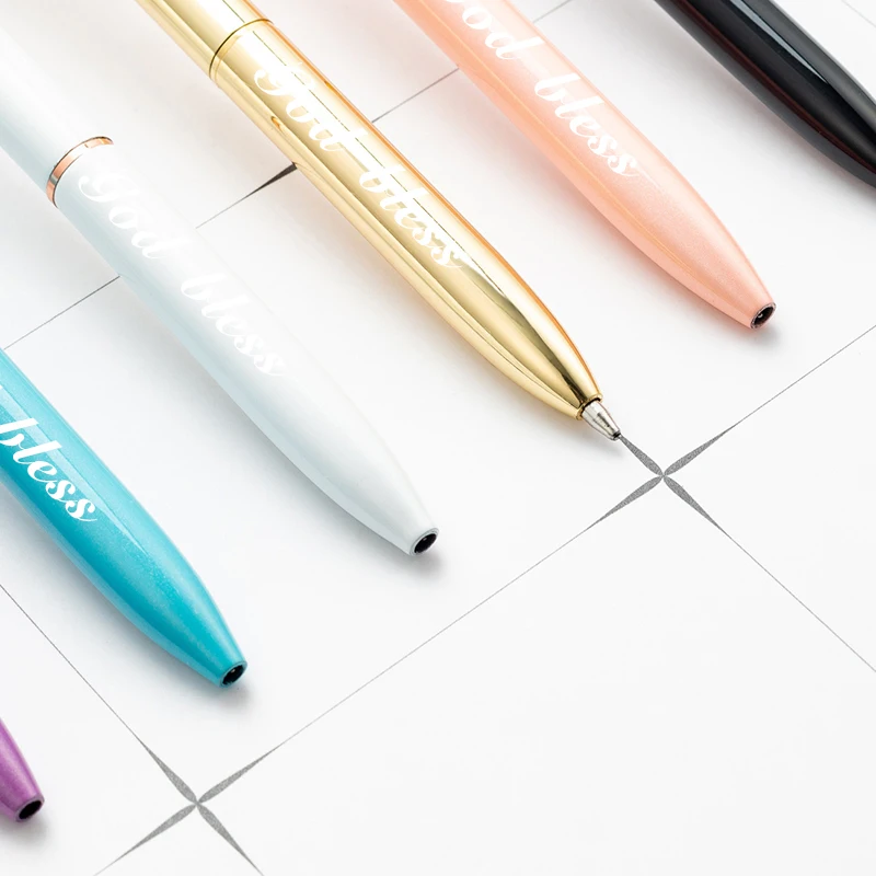 Гравировка логотипа алмазная металлическая шариковая ручка для письма на заказ