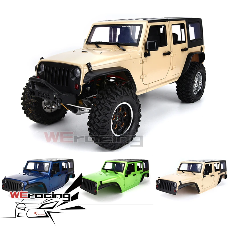 KIT Available 313mm Body Wheelbase Body Shell Cage for 1/10 RC Crawler Car SCX10 SCX10 II TRX4 90046 S31