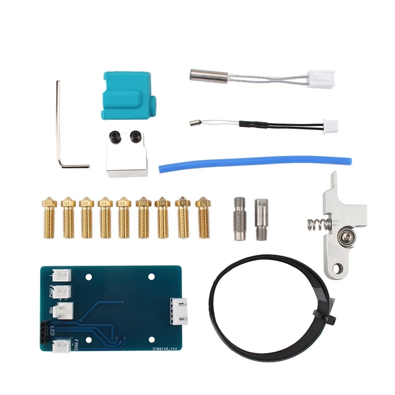 

Hot End PCB Adapter Board Cable Nozzle Extruder Silicone Throat Handle Thermistor Pipe Heat Block Kit for Sidewinder