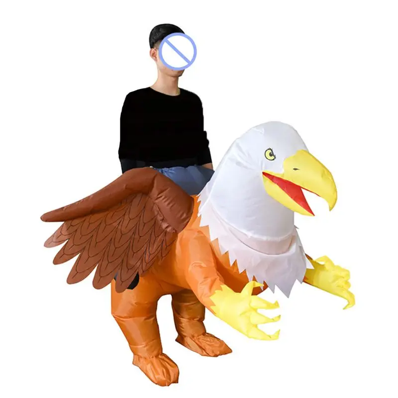 

3D Riding Inflatable Animal Costume Adults Funny Blow up Outfit Halloween Cosplay Fancy Dress Clothing
