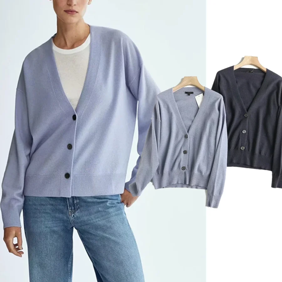 

Elmsk Sweaters Women Winter Sweaters Women England Fashion Simple Loose Cardigans Women Knitted Jacket Coat Women Casual Tops