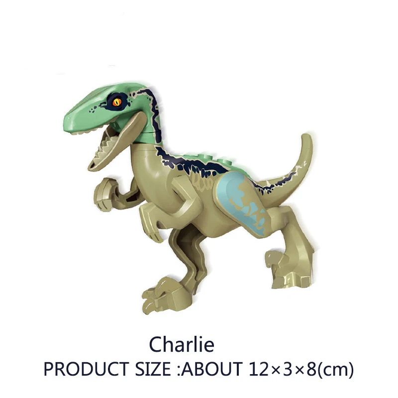 

Diy Blocks Jurassic Dinosaurs Tyrannosaurus Rex Wyvern Velociraptor Stegosaurus Building Blocks Toys For Children Dinosaur