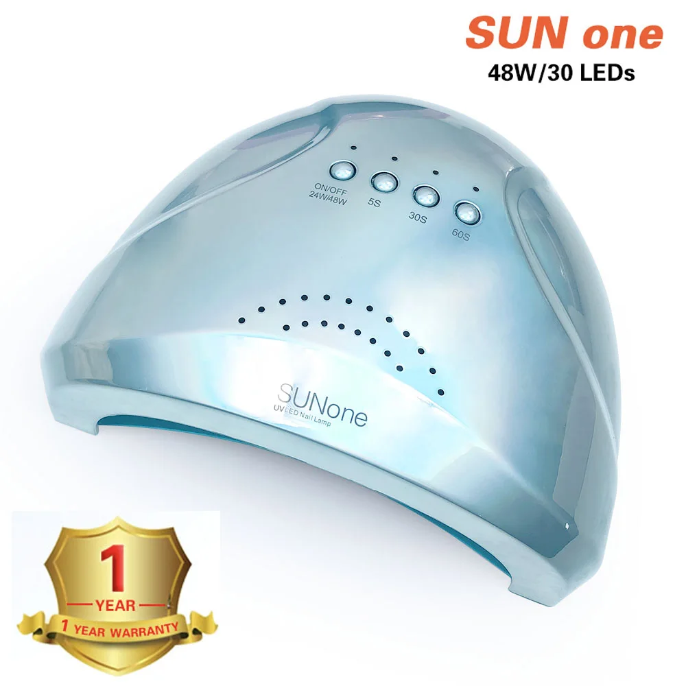 SUN one-blue SUN2C УФ лампа 48 Вт Сушилка для ногтей Светодиодная УФ-лампа для ногтей Гель-лак отверждения УФ лампа с нижней 30/60s таймер лампа для ЖК-дисплея для лака для ногтей, сушилка - Цвет: SUN one-blue