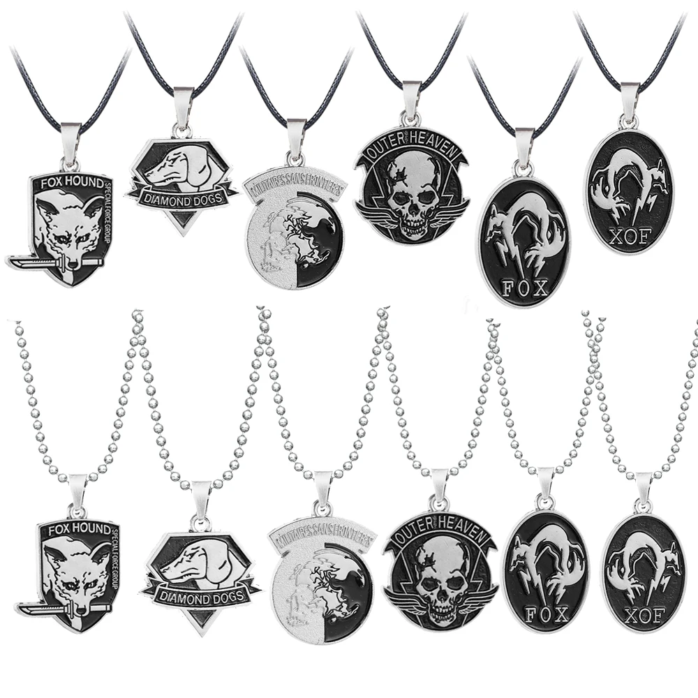 MGS массивное ожерелье с металлической шестерней чокер колье лисой из