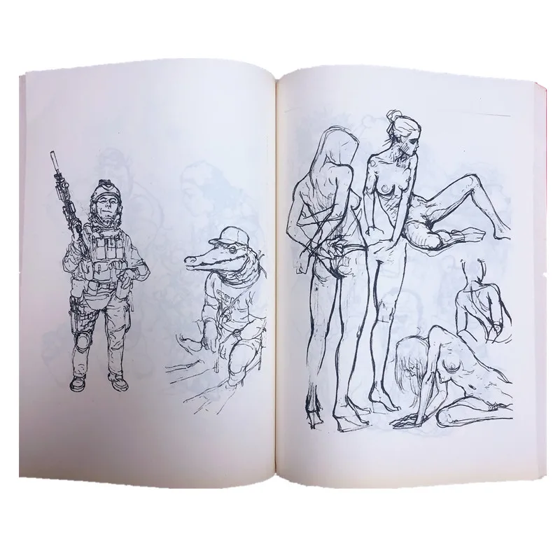 Kim JungGi 2014 Коллекция нулевых эскизов книга Ким Чжун Ги эскиз рукопись иллюстрация