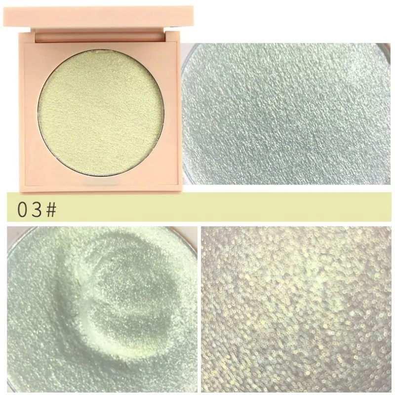 Блестящая блестящая Запеченная пудра для теней век стойкая водостойкая