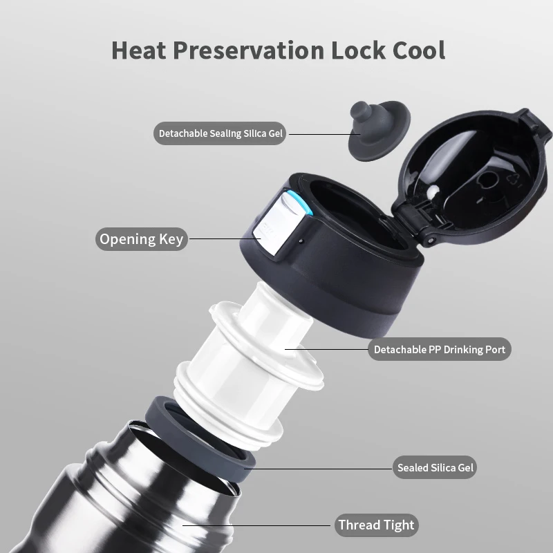Naturehike 500ml Insulation Cup Bounce Cap 316 Stainless Steel Portable 24 Hour Heat/Cold Preservation Outdoor Travel | Спорт и