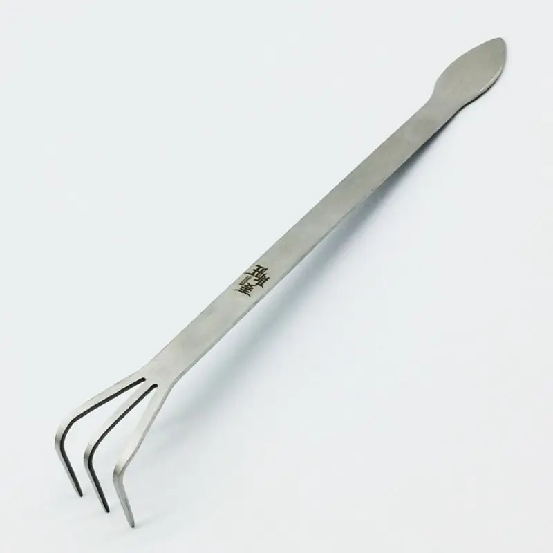 

2021 New Multifunctional Stainless Steel Gardening Rake Bonsai Root Loosen Soil Spatula