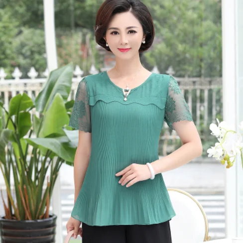 Кружевные блузы с коротким рукавом топы для женщин лето 2020 Новая Элегантная