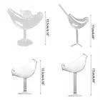 150 мл креативная форма птицы чаша для коктейля стеклянная индивидуальная молекулярная Дымчатая GXMA