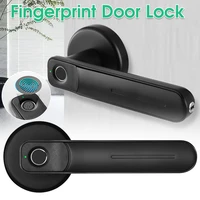 fingerprint door lock electronic bedroom sensitive smart biometric lock usb port security anti theft for home office with 2 keys