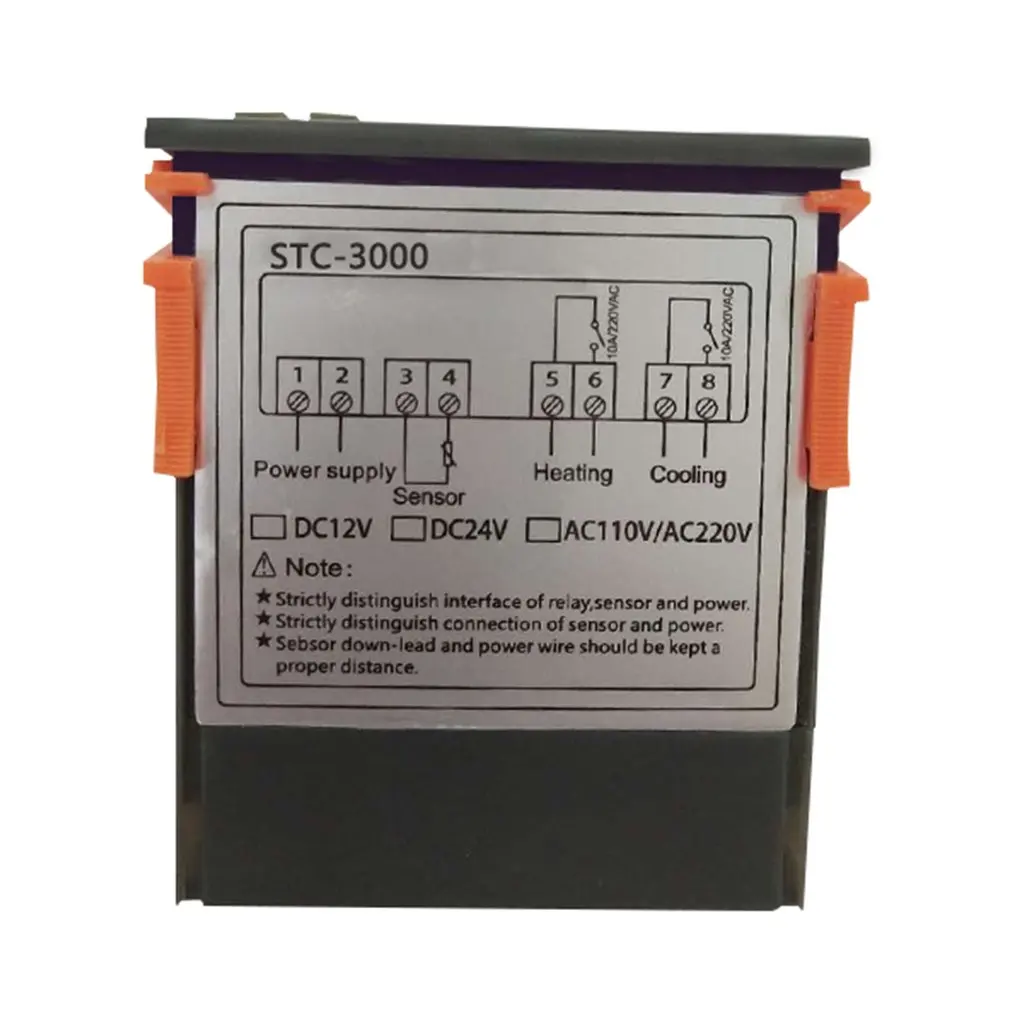 

STC-3000 High Precision Digital Thermostat Temperature Controller Thermometer Sensor Hygrometer 12V 24V 220V