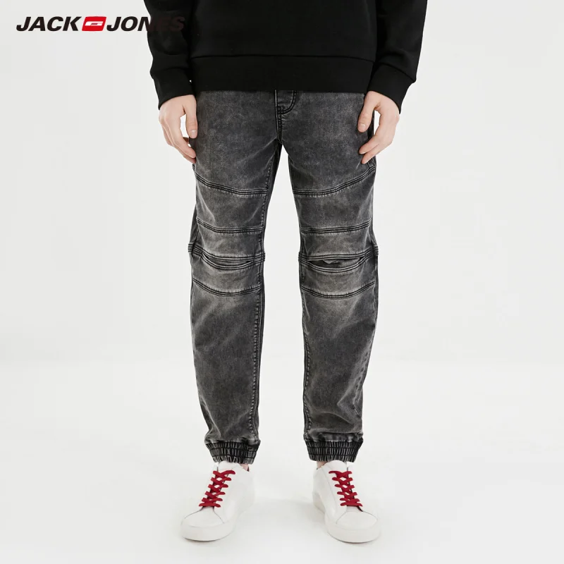 JackJones мужские свободные облегающие черные укороченные джинсы хип хоп |