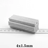 1003000pcs 4x1 5 mm thin neodymium strong magnet permanent small round magnet 4x1 5mm powerful magnetic magnets disc 41 5 mm