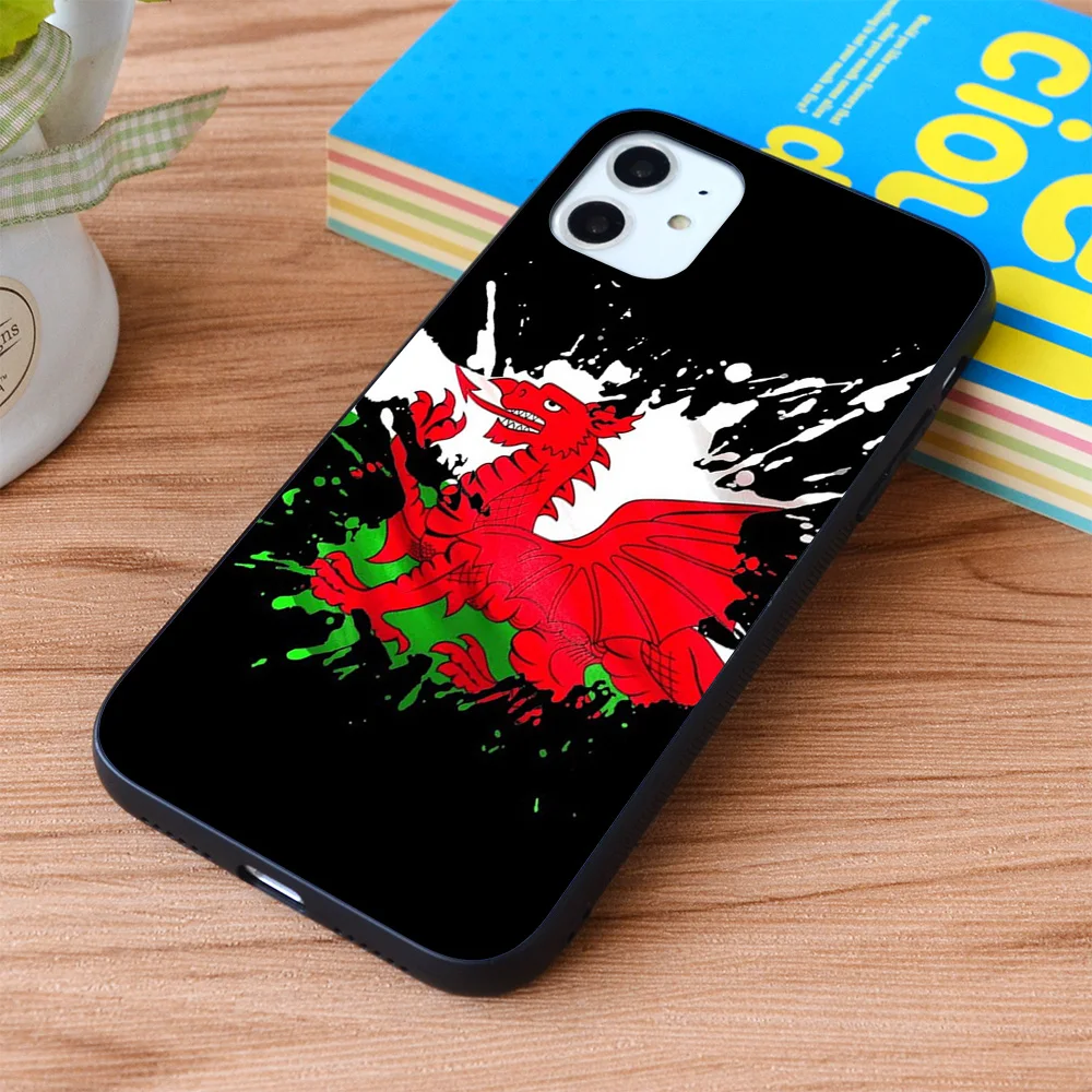 

For iPhone Wales Flag Soft TPU border Apple iPhone Case