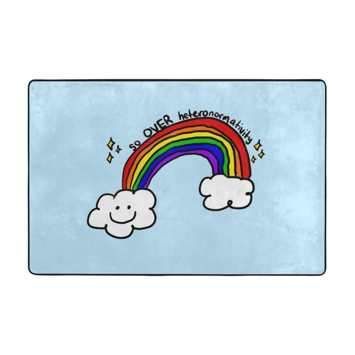 

So OVER Heteronormativity Doormat Carpet Mat Rug Polyester Anti-slip Floor Decor Bath Bathroom Kitchen Balcony 60*90