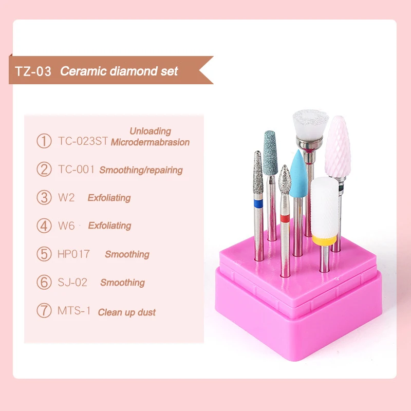 Профессиональная электрическая дрель для маникюра набор сверл ногтей из