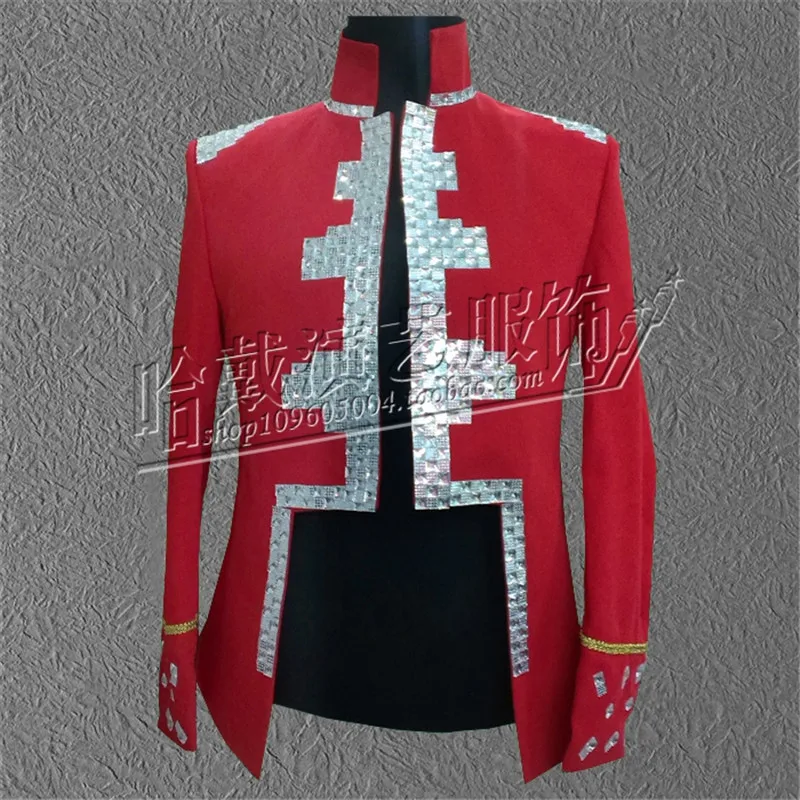 S-6XL! Сценическая одежда индивидуального размера новая мужская с блестками