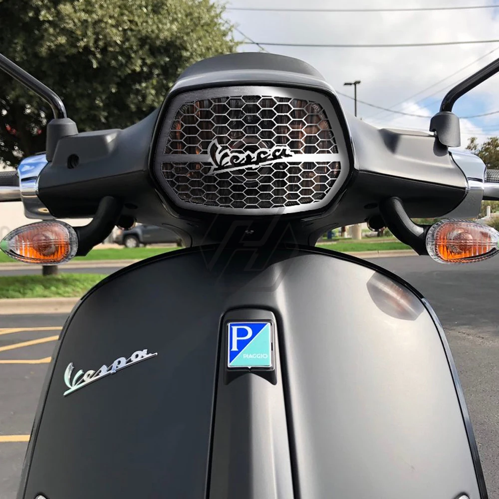 

For Vespa Sprint 150 2017-2021 Stainless Steel Scooter Headlight Protector Cover