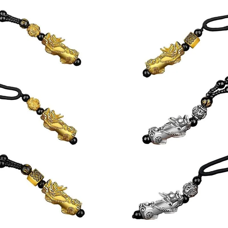 Подвеска золотого цвета с искусственными драгоценными мотивами подвески шестью