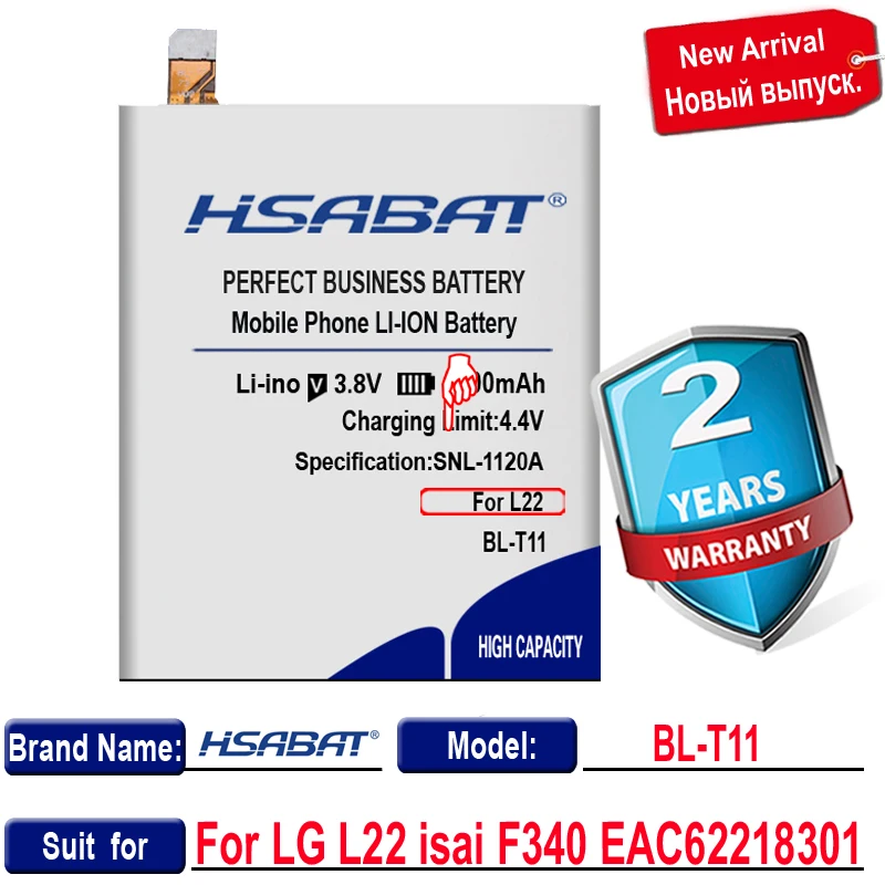 HSABAT 3800mAh BL-T11 батарея для LG L22 isai F340 EAC62218301 | Мобильные телефоны и аксессуары