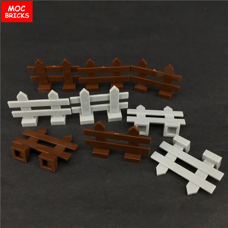 10 шт./лот MOC кирпичи 4x4x2 четверти круглый шпиндель с 2 шпильками 30056 30055 Street View City