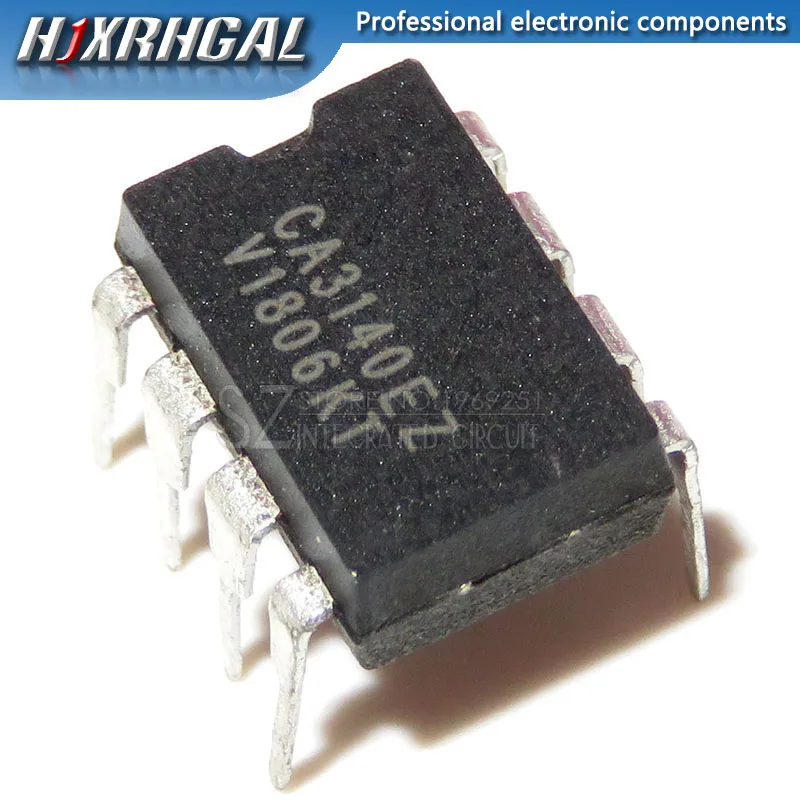 Операционный усилитель BiMOS CA3140EZ, CA3140 DIP8 DIP, 4,5 МГц, с МОП-входом/Биполярным выходом, CA3140E, 1 шт.