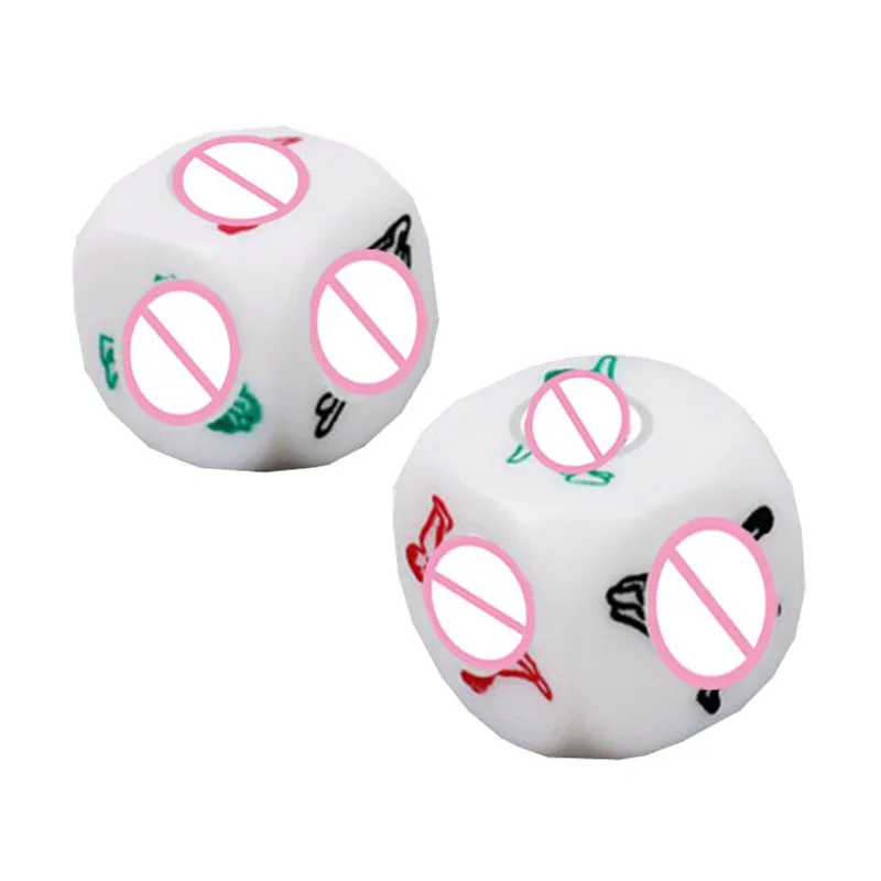 БДСМ Секс игрушки со свечением любовью кости 12 двусторонняя акриловая