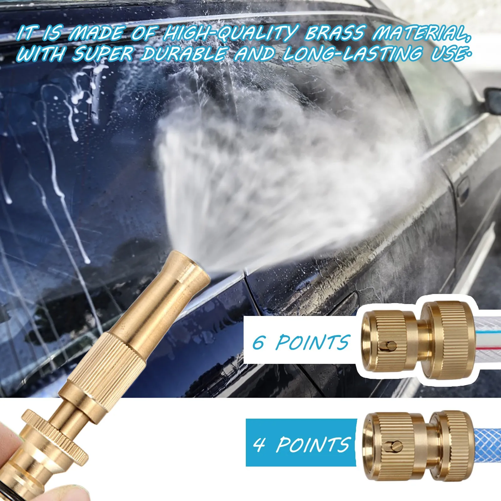 Насадка для мойки автомобиля чистый сосок с прямым распылением насадка полива