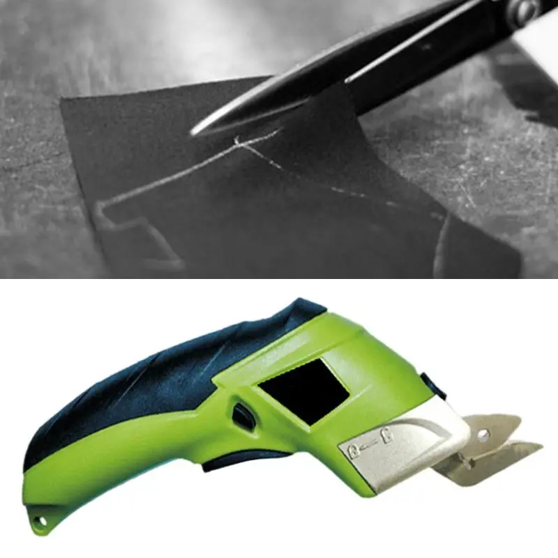 

4V Cordless Rechargeable Handheld Electric Scissors Multipurpose for Fabric Leather Cloth Sewing Cutting Tailor Scissor EU C7AD