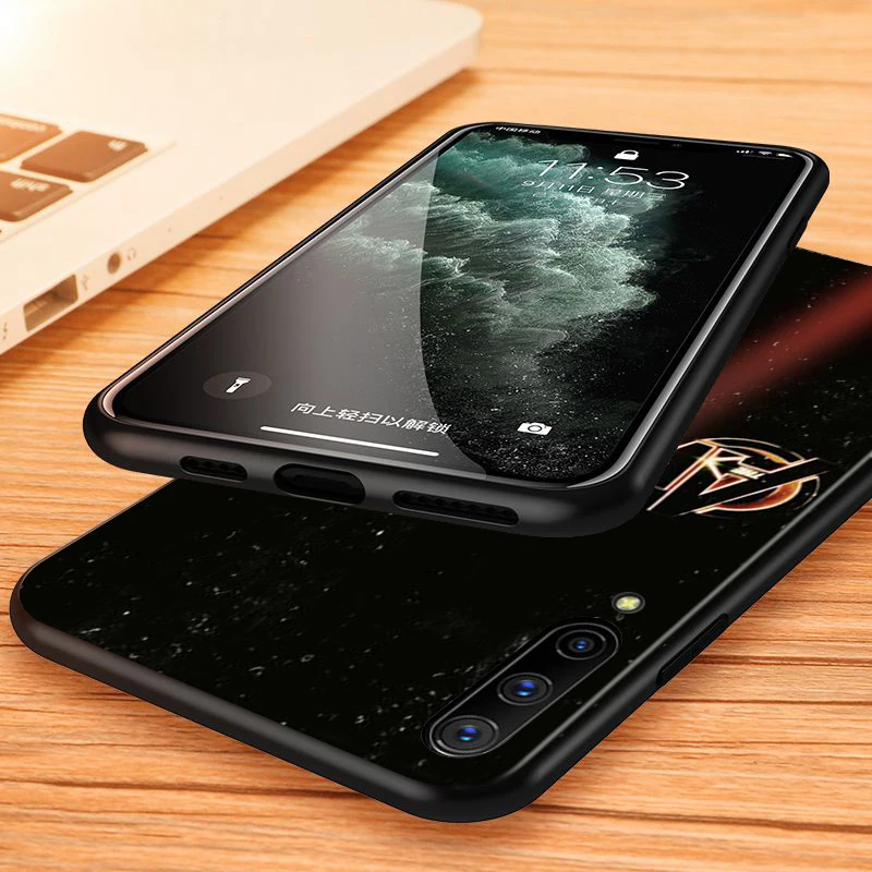 

Hot Marvel Logo for Samsung Galaxy A90 A80 A70S A70 A60 A50 A40 A30 A20 A10 A2 Core Black Phone Case