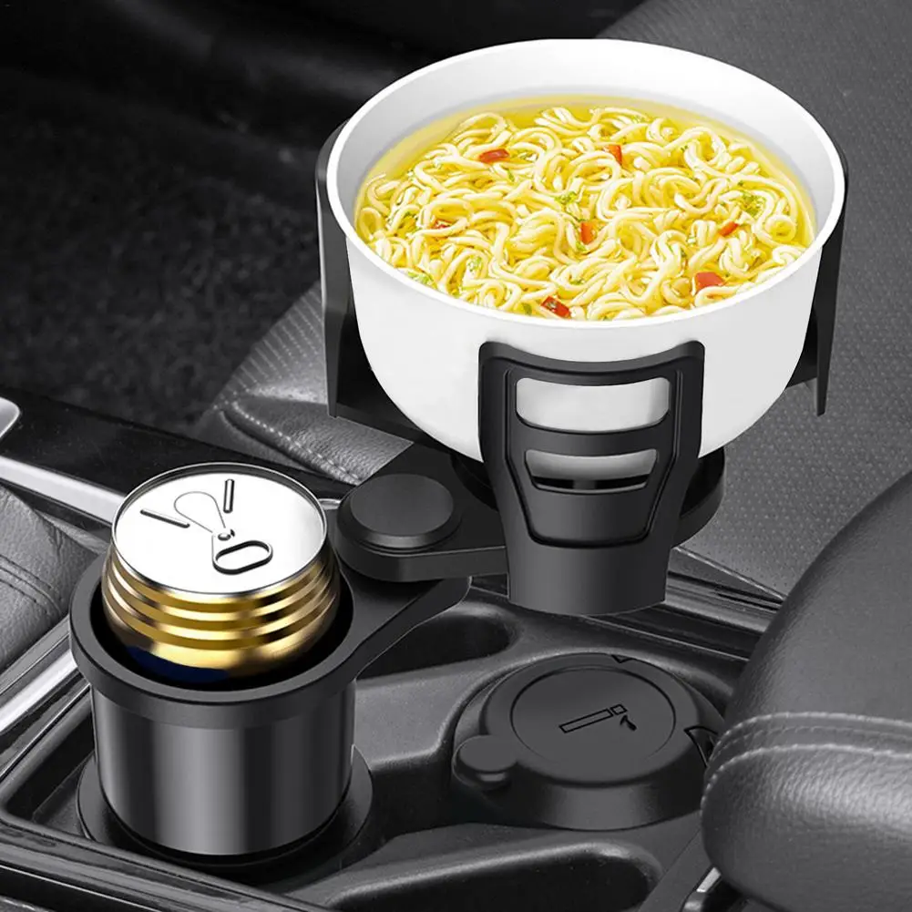 

2 в 1 Автомобильный держатель для чашки, адаптер, многофункциональные Двойные держатели, поворот на 360 градусов, нескользящий держатель для ч...