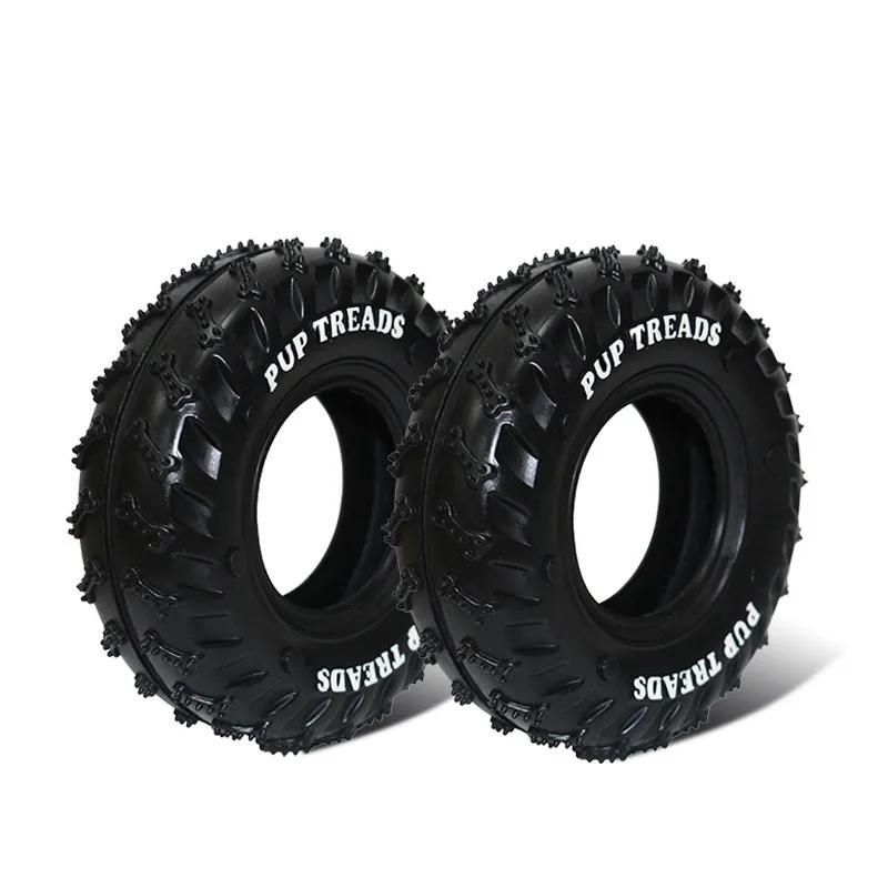 Резиновая игрушка для собак форма шины диспенсер утечки еды здоровая кормушка