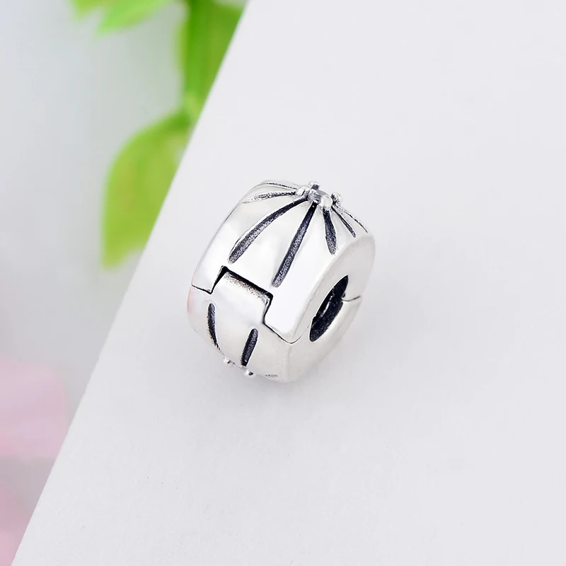 Новые модные браслеты из стерлингового серебра 925 пробы с зажимом и бусинами