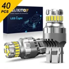 Светодиодные лампы T20 W21W, Canbus W215 Вт, белые светодиодные лампы для автомобиля, дневные ходовые огни, парковочные огни, дальнего света, 40 шт., 7440, 7443