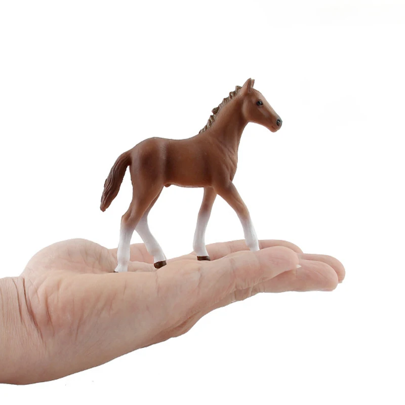 

Реалистичная 1 шт. 12 см дикая Ферма-зоопарк Hanover детская модель лошади экшн-фигурка детские игрушки коллекционные предметы подарок для детей