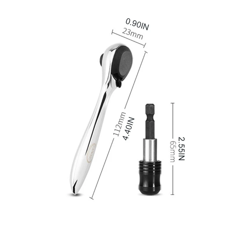 

Multifunctional Ratchet Wrench Screwdriver Set Universal Spanner Key Screw Nuts M89D