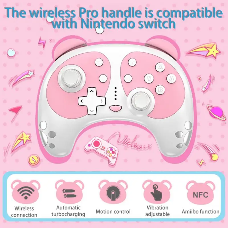 Беспроводной Bluetooth-совместимый джойстик панда консоль пульт дистанционного